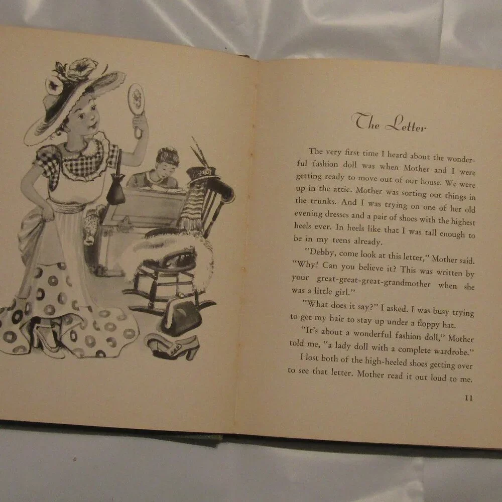Super Rare THE WONDERFUL FASHION DOLL Book 1953 1st Ed Laura Bannon Color Plates